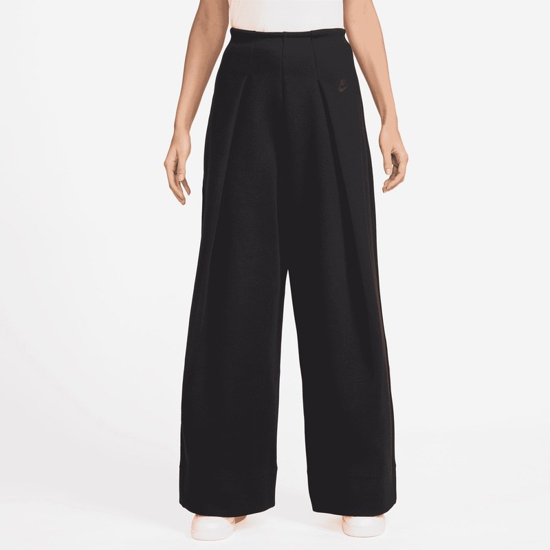 Pantaloni Nike W NSW TCH FLC HR PLT PANT WIDE