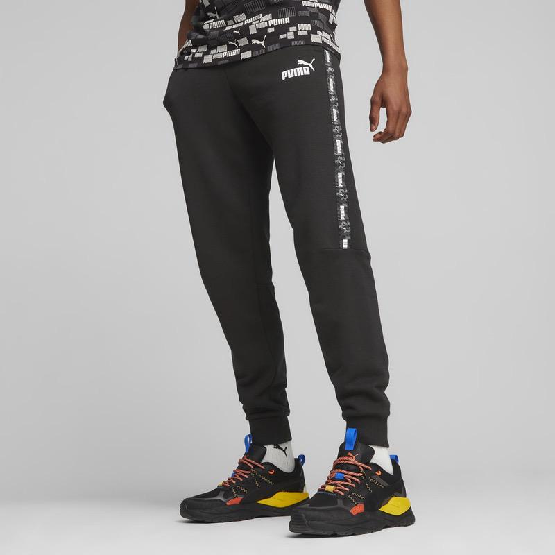 Pantaloni Puma ess Tape Camo Sweatpants - poza 3