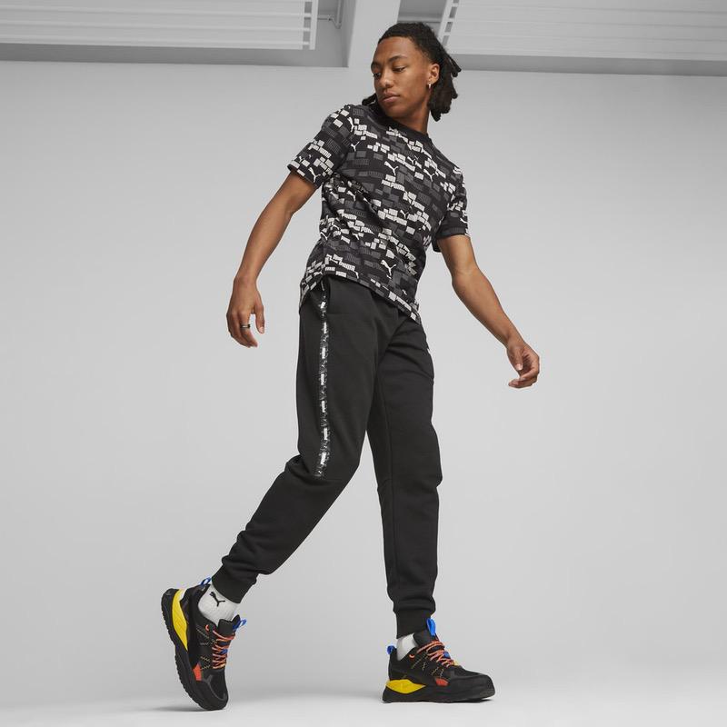 Pantaloni Puma ess Tape Camo Sweatpants - poza 4