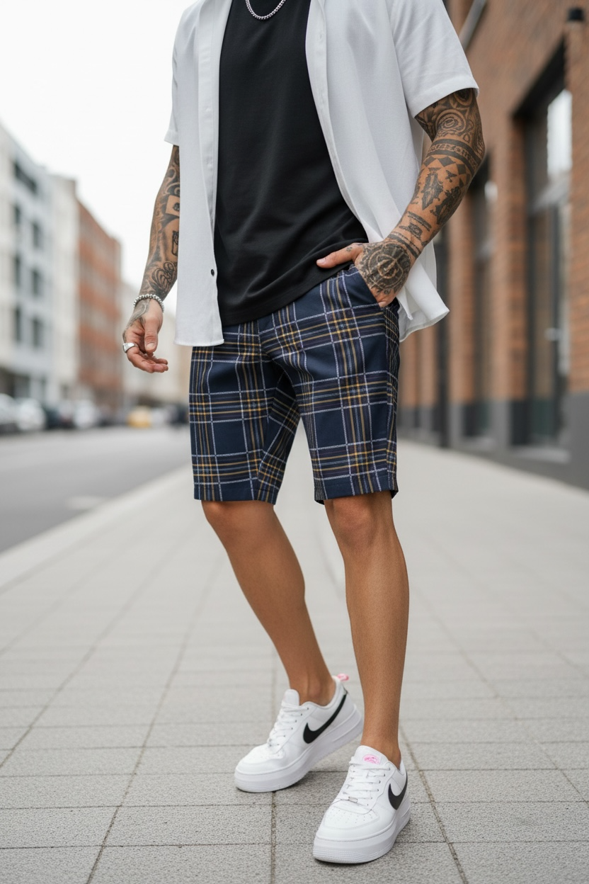 Pantaloni scurti casual cu imprimeu 13111 15-4.1