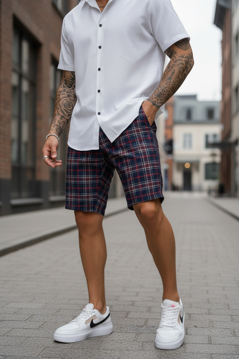 Pantaloni scurti casual cu imprimeu 13120 14-3.3