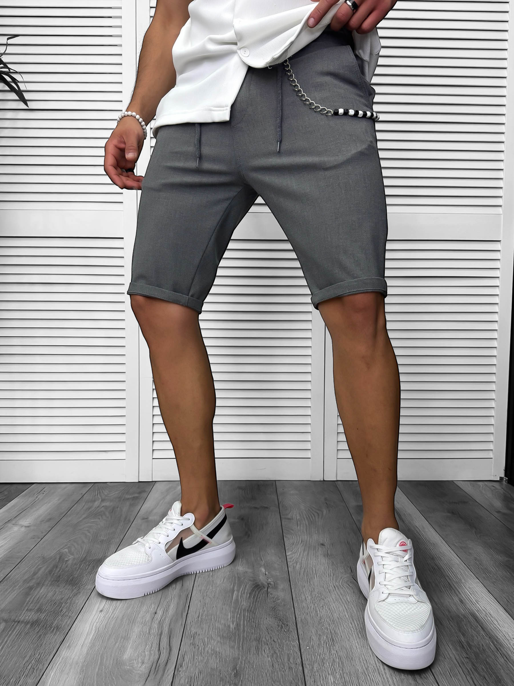 Pantaloni scurti casual gri 13168 D4-2.4