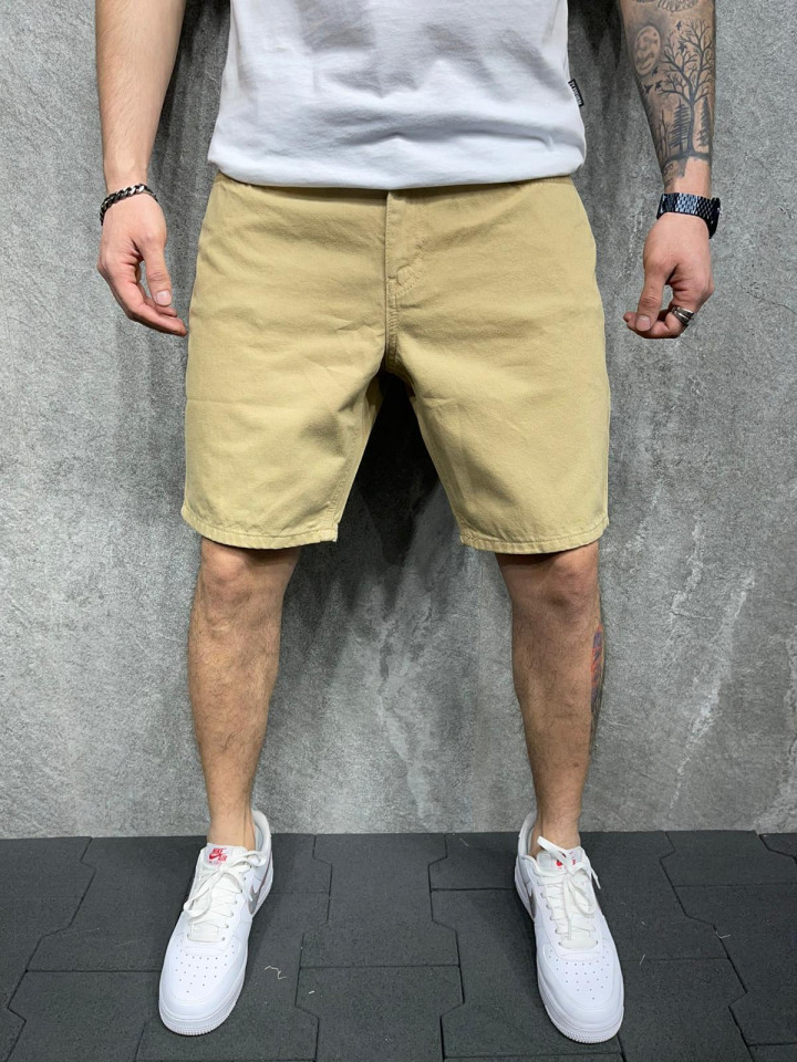 PANTALONI SCURTI CLASIC BEIGE PSAS54(8110) (MĂRIME: 31)