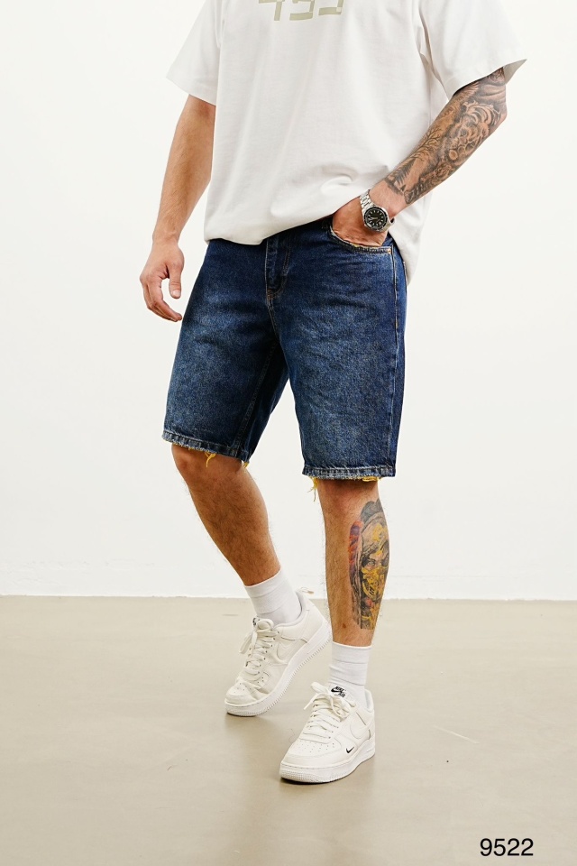 PANTALONI SCURTI CLASIC DARK-BLUE PSAS208(9522/T820) (MĂRIME: 31)