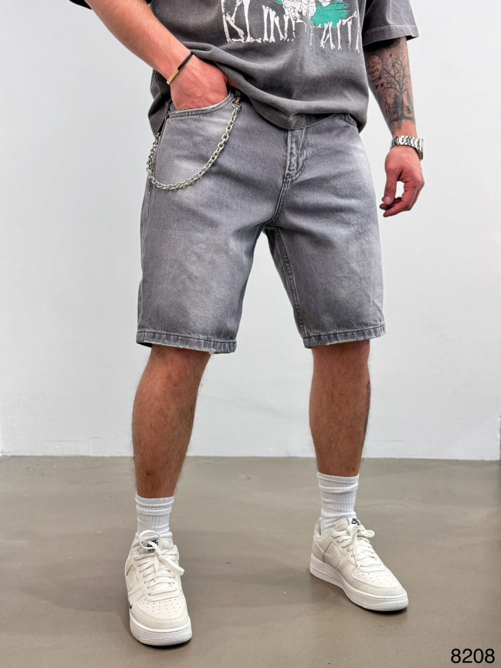 PANTALONI SCURTI MVP CLASIC GREY PSAS189(9402/8208) (MĂRIME: 33)