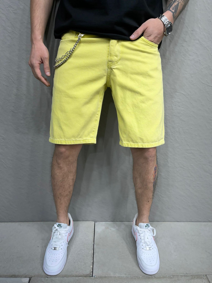 PANTALONI SCURTI MVP CLASIC YELLOW PSAS112(6386) (MĂRIME: 30)