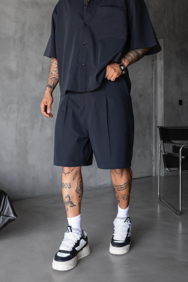 PANTALONI SCURTI OVERSIZE MODEL LEJER PSBI11(17256) (MĂRIME: 31)