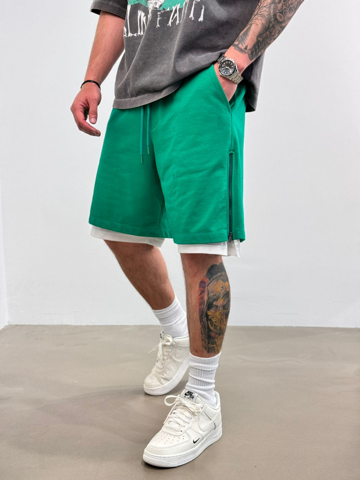 PANTALONI SCURTI ZIPPER BENETTON PSAS194(AJ6411) (MĂRIME: S)