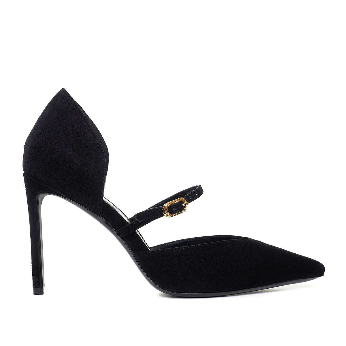 Pantofi Agnes in V Piele Intoasa, Neagra - Premium Collection - 39 / 10 cm