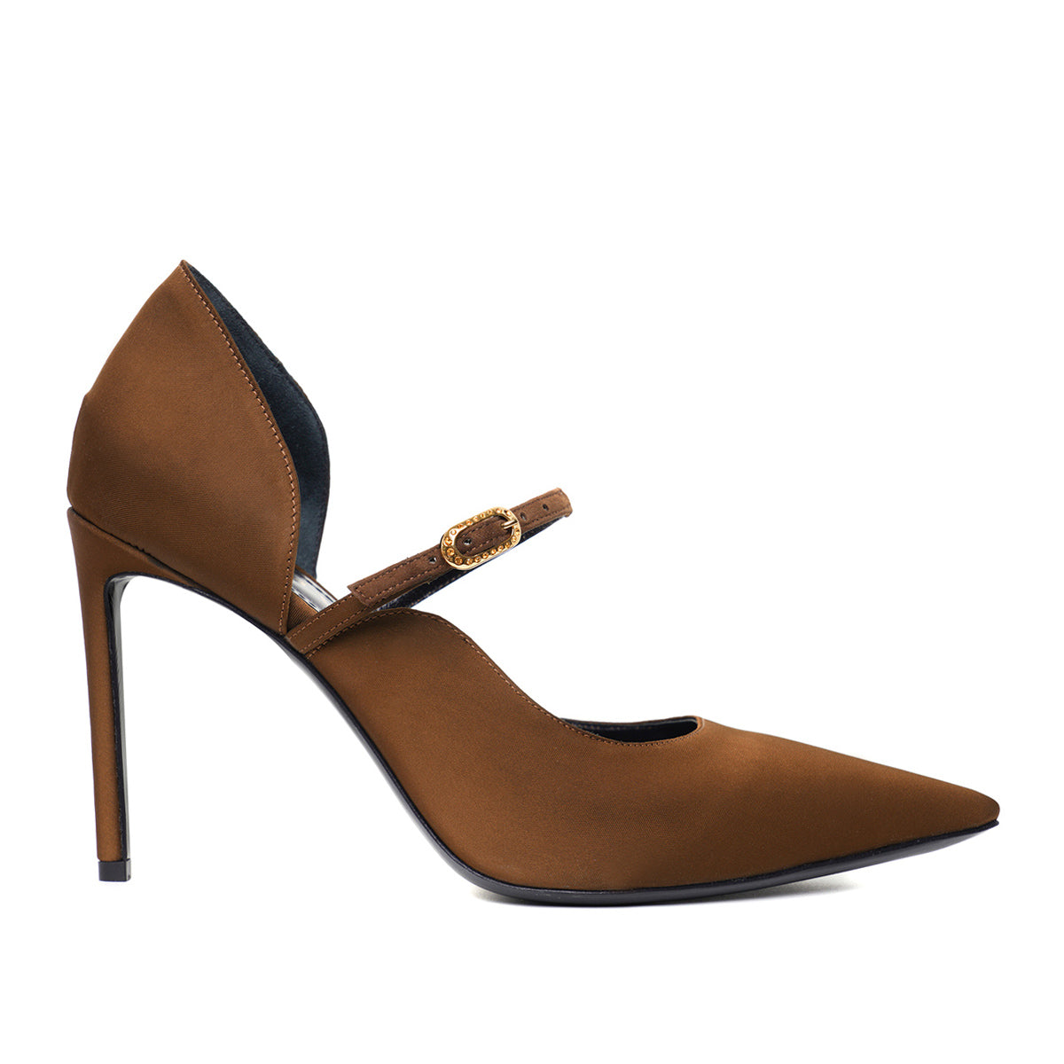 Pantofi Agnes Satin, Maro - Premium Collection - 35 / 10 cm