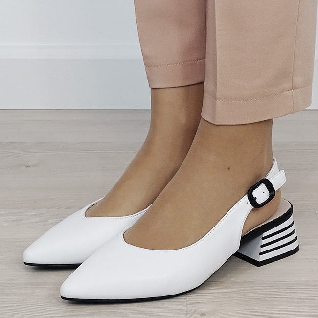 Pantofi albi comozi din piele naturala BY6888-2 02