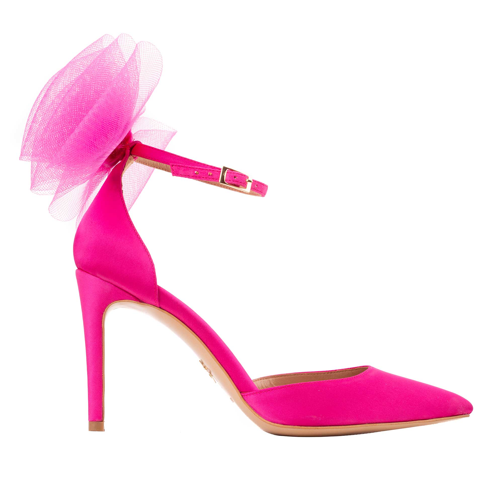 Pantofi Alice Funde Tulle, Satin, Fucsia - 38.5 / 11 cm