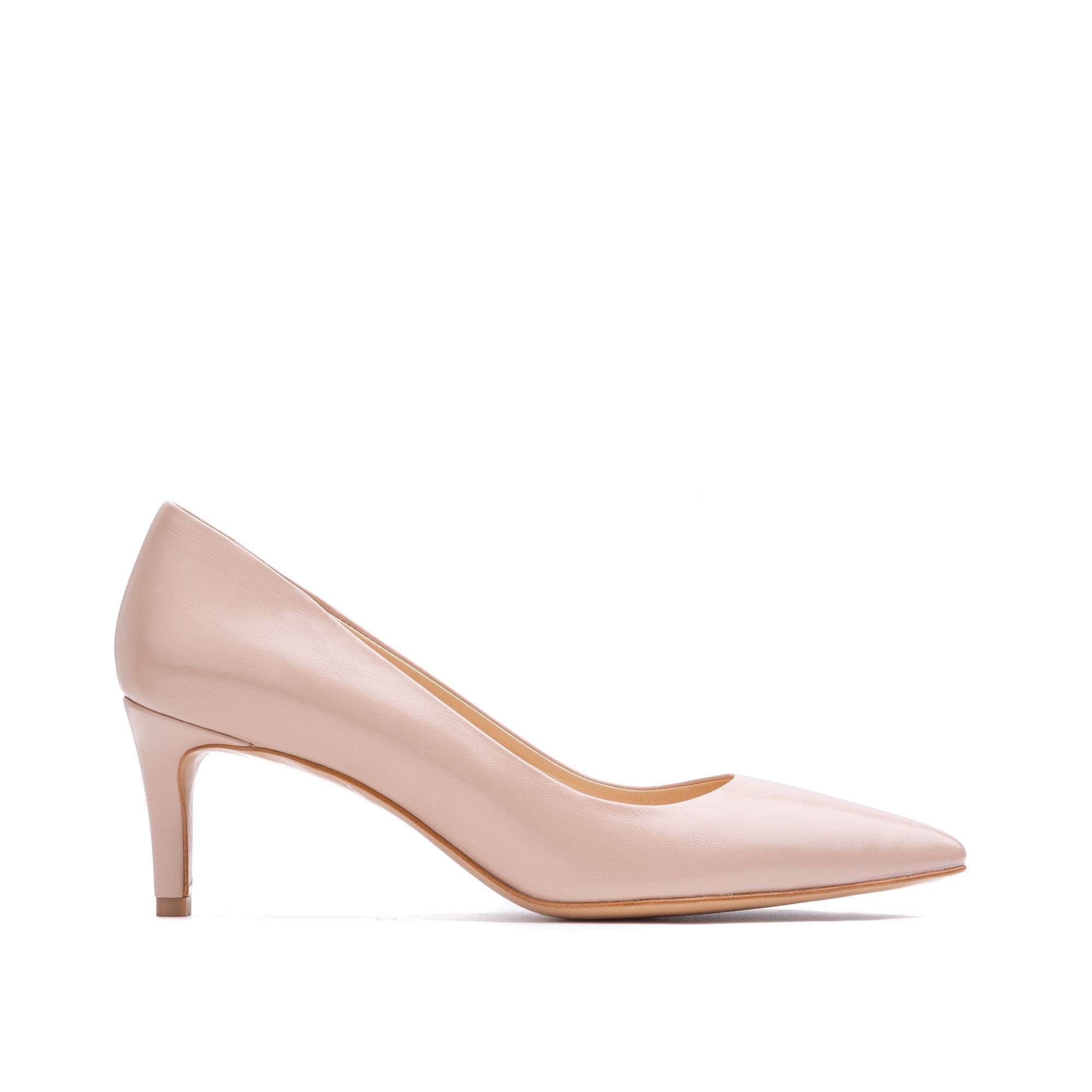 Pantofi Alice Stiletto Piele Naturala, Bej Nude - 37.5 / 9.5 cm