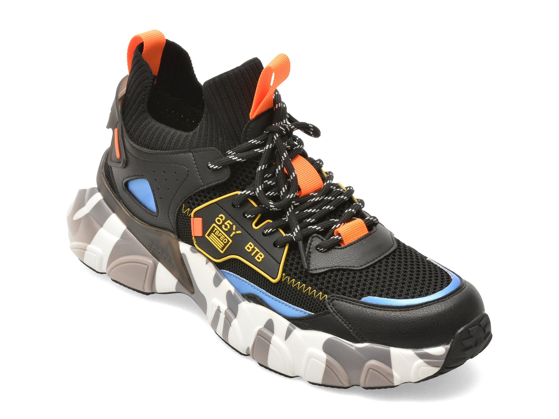 Pantofi BITE THE BULLET negri, 23168, din material textil