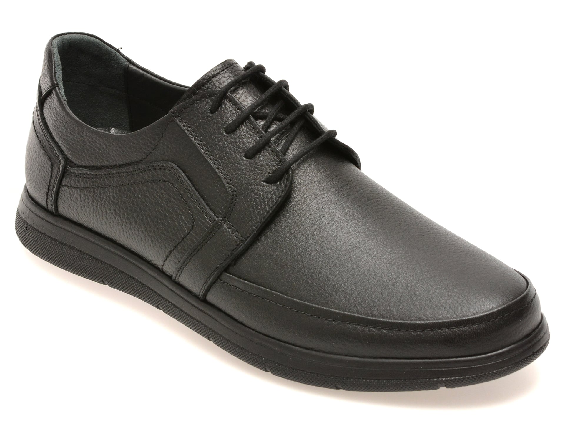 Pantofi BITE THE BULLET negri, BL901, din piele naturala