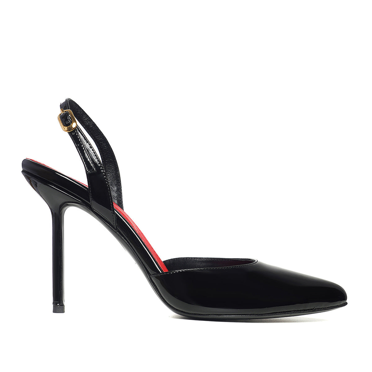 Pantofi Carla Piele Lacuita, Negri - Premium Collection - 35 / 10 cm