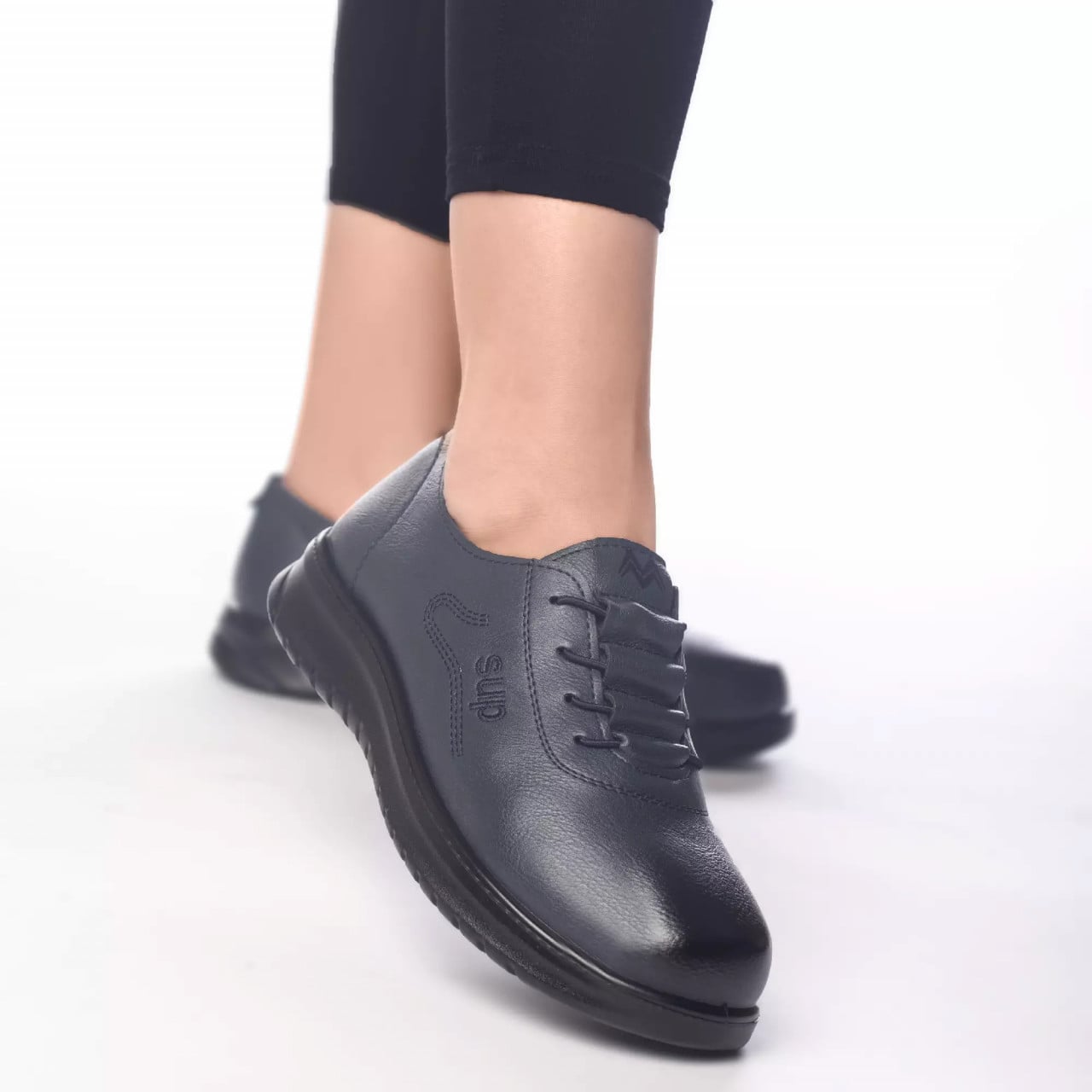 Pantofi casual akayla albastru piele ecologica - poza 1