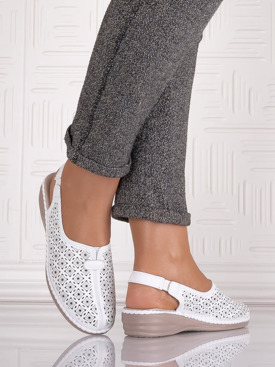Pantofi casual Albi dama din Piele Ecologica Adnana - poza 1