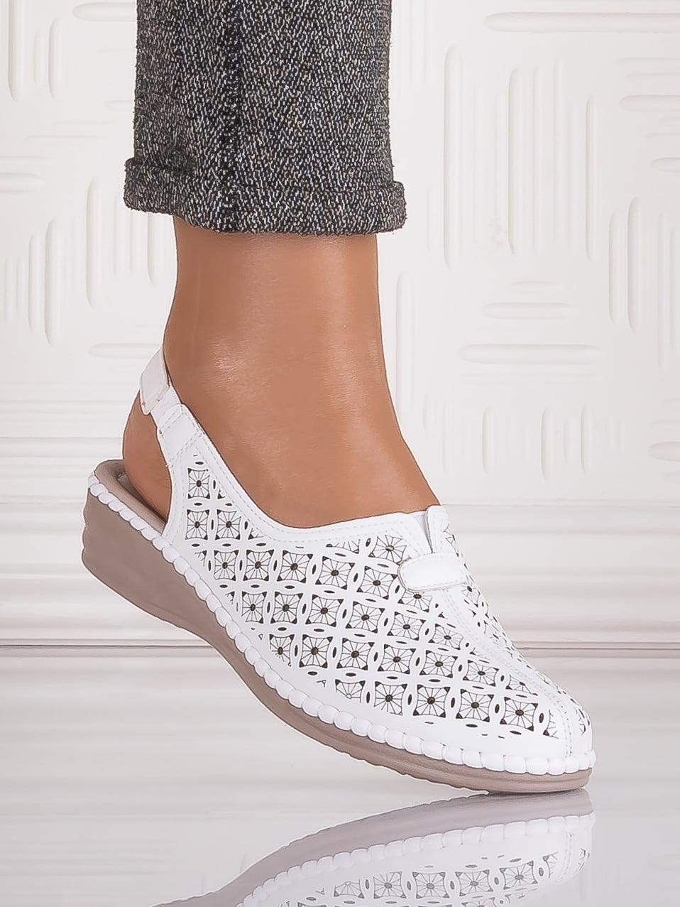 Pantofi casual Albi dama din Piele Ecologica Adnana - poza 2