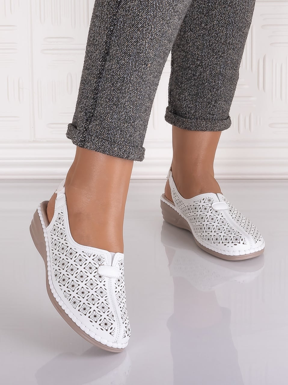 Pantofi casual Albi dama din Piele Ecologica Adnana - poza 4