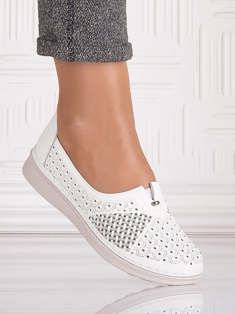 Pantofi casual Albi dama din Piele Ecologica Amosa - poza 2