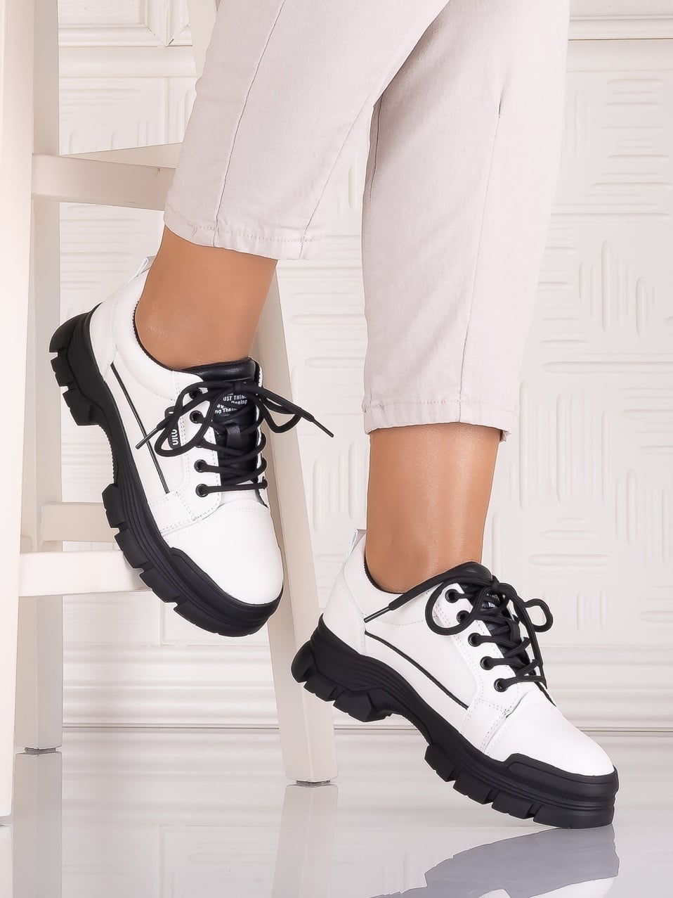 Pantofi casual Albi dama din Piele Ecologica Astoia - poza 1