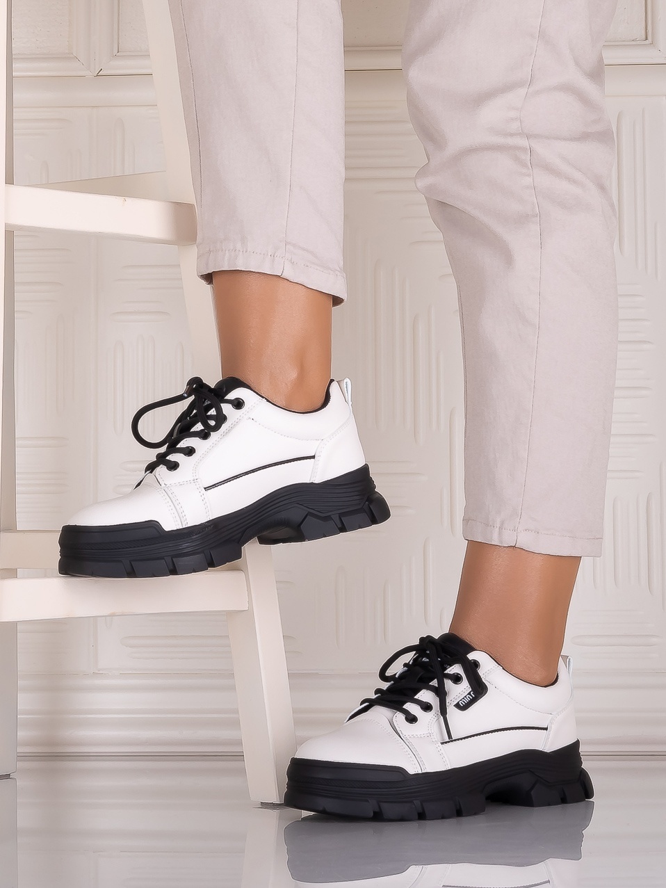 Pantofi casual Albi dama din Piele Ecologica Astoia - poza 3