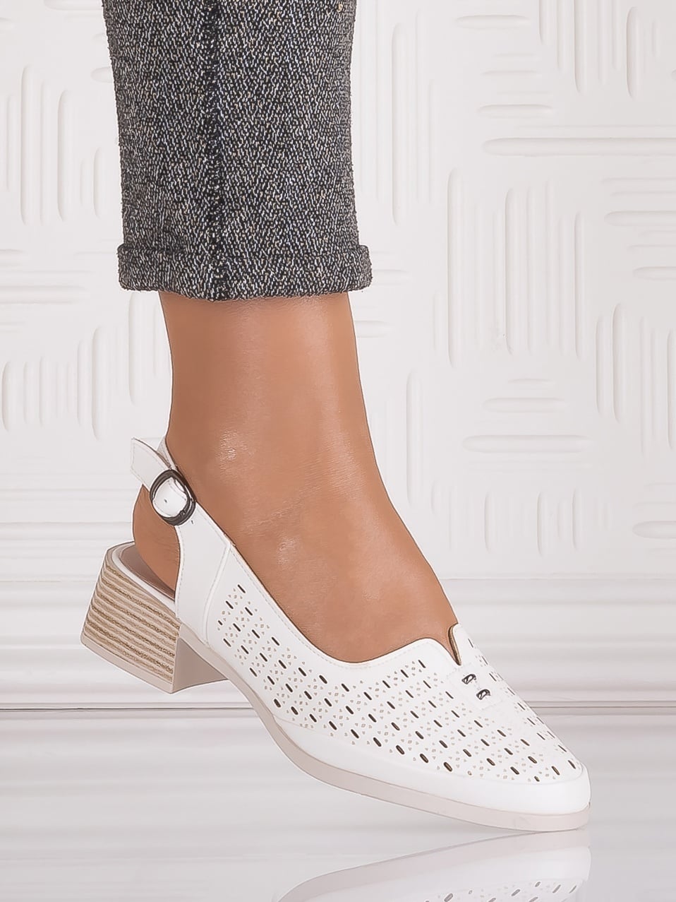 Pantofi casual Albi dama din Piele Ecologica Veranda - poza 2
