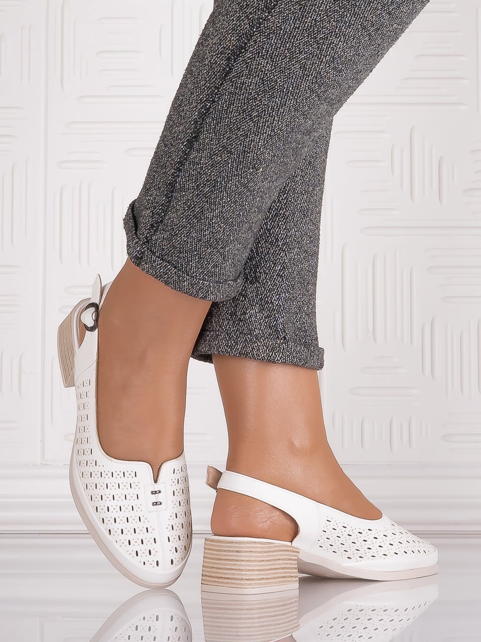 Pantofi casual Albi dama din Piele Ecologica Veranda - poza 3