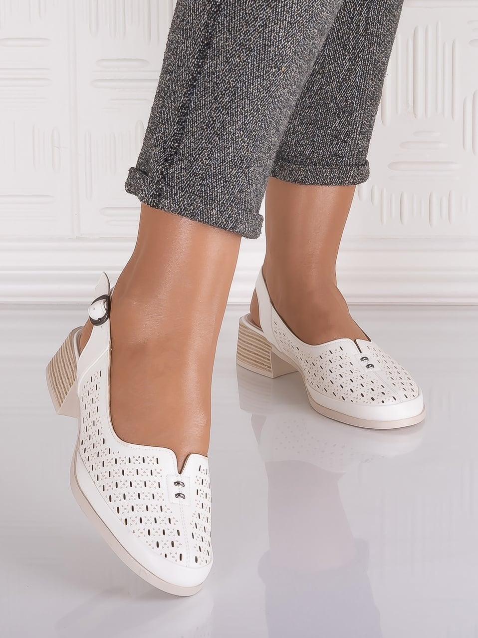 Pantofi casual Albi dama din Piele Ecologica Veranda - poza 4