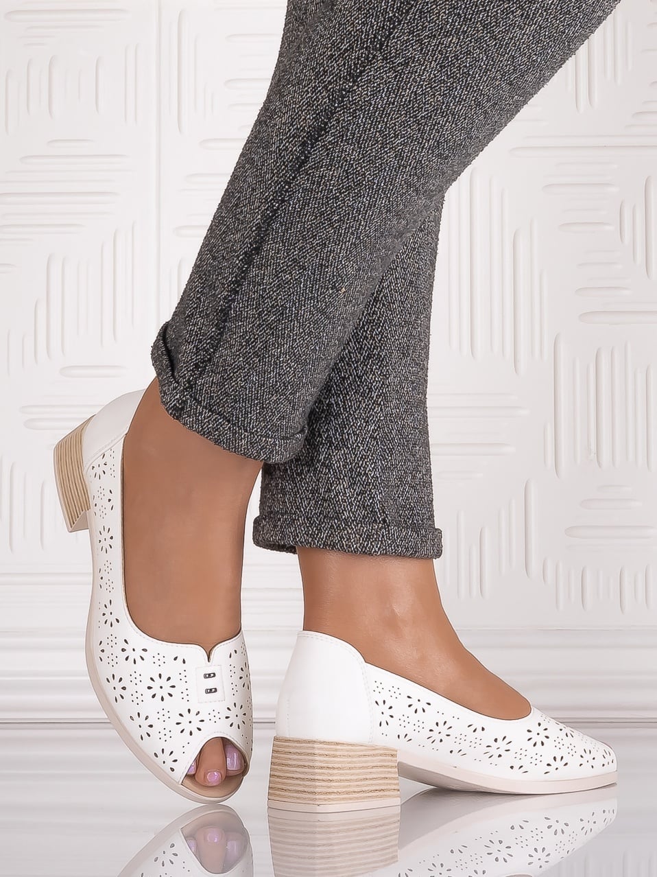Pantofi casual Albi dama din Piele Ecologica Zampa - poza 1