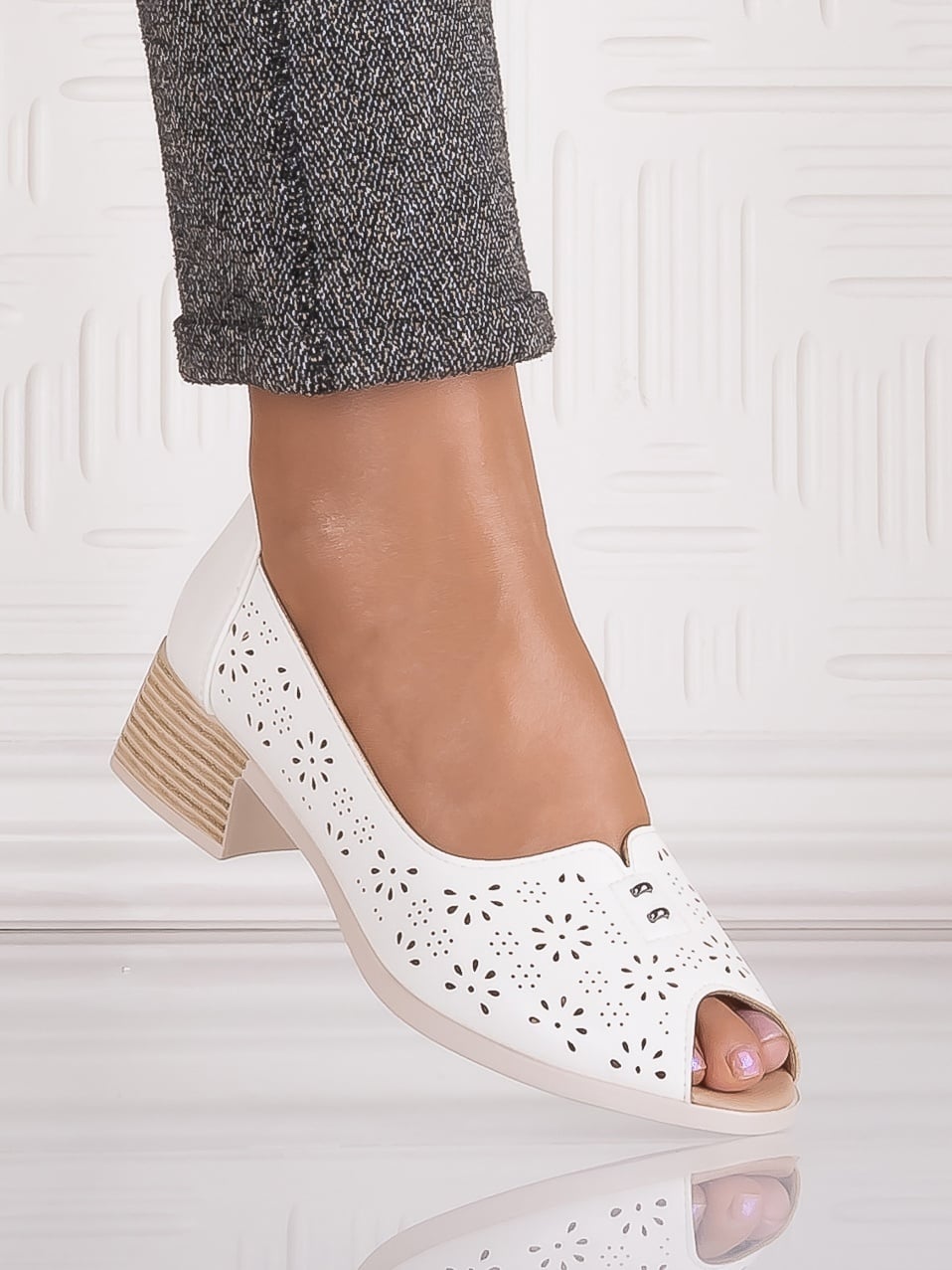 Pantofi casual Albi dama din Piele Ecologica Zampa - poza 2