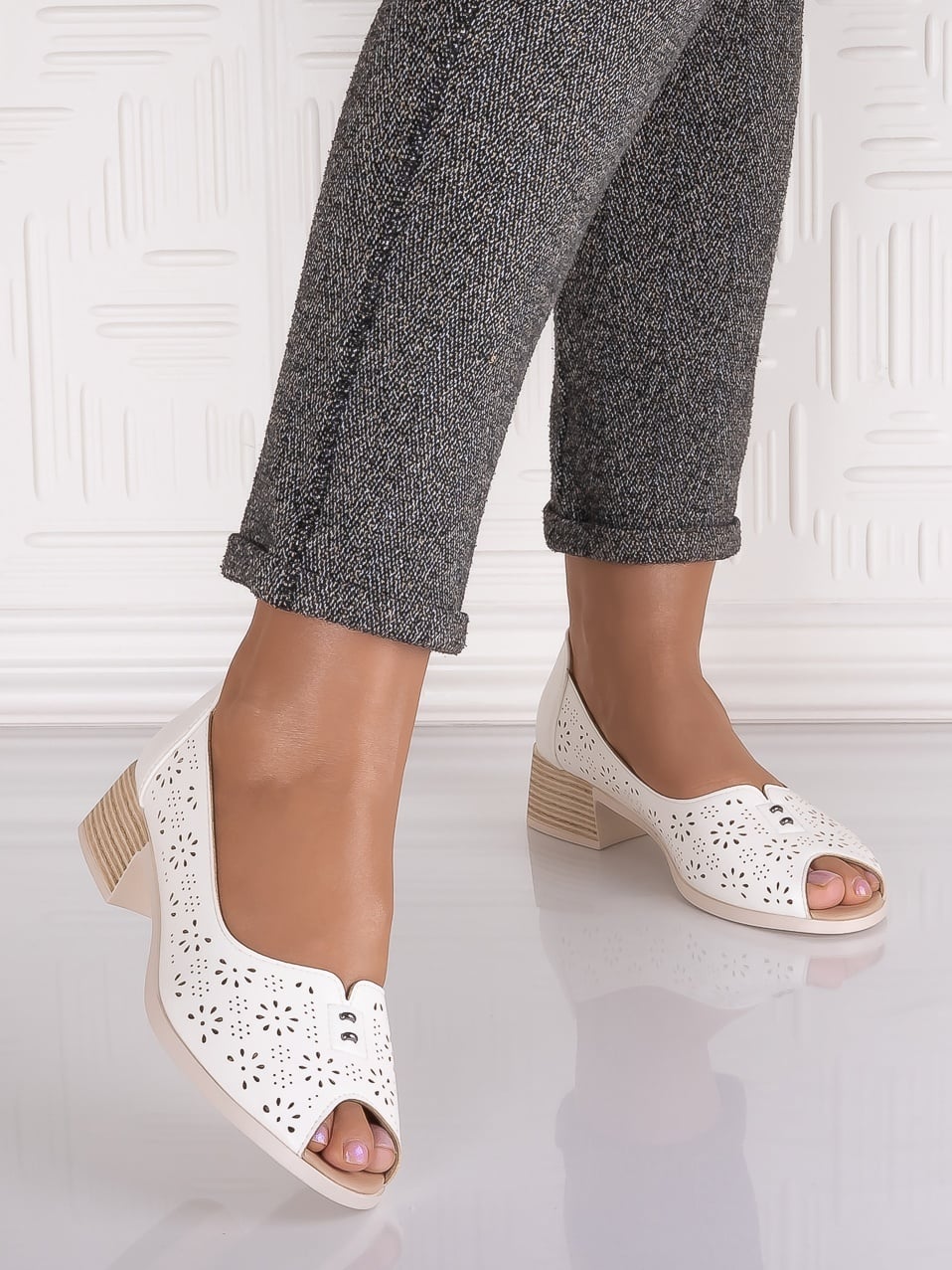 Pantofi casual Albi dama din Piele Ecologica Zampa - poza 4
