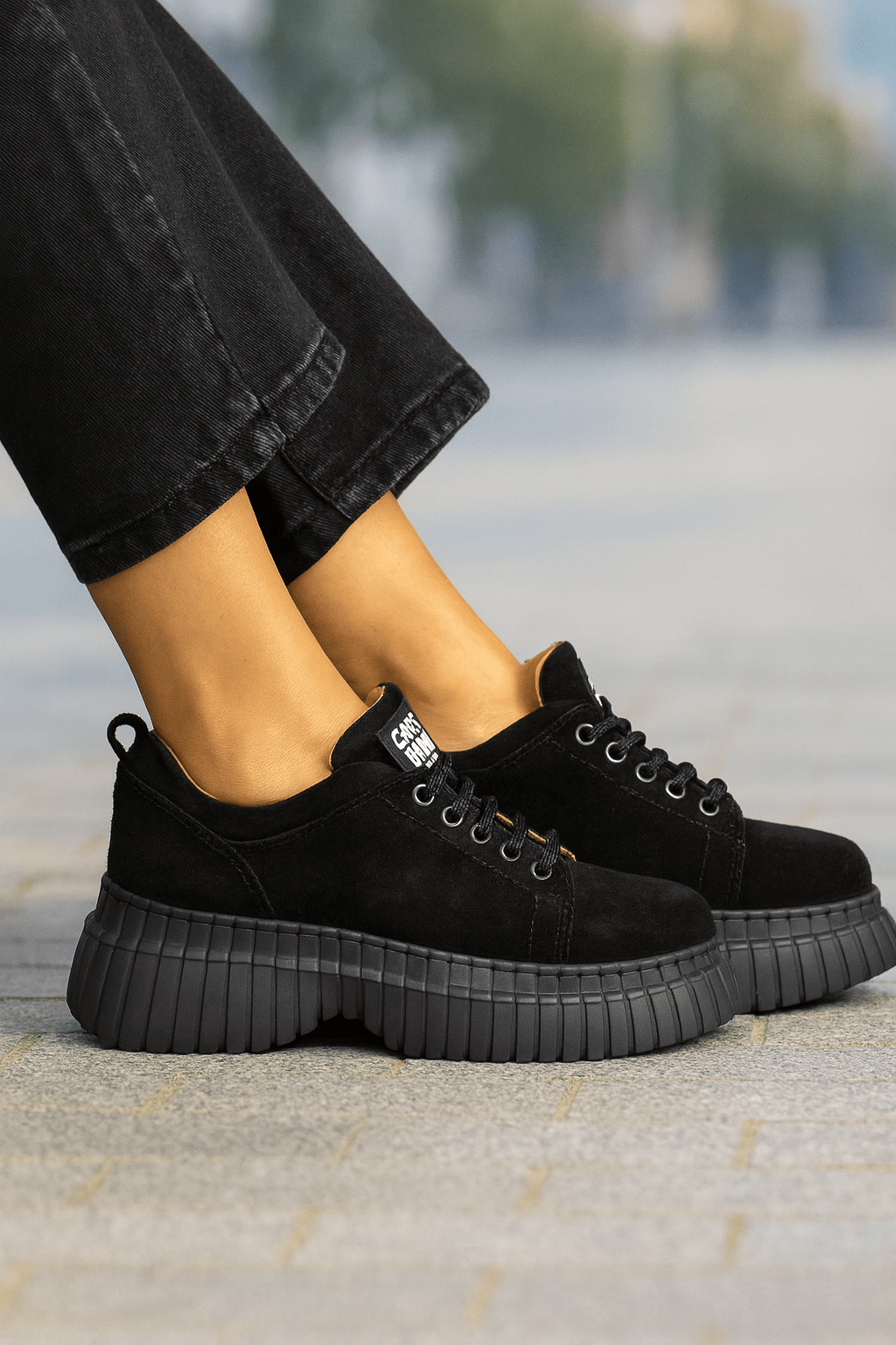 Pantofi Casual Dama din Piele Negri - NELA
