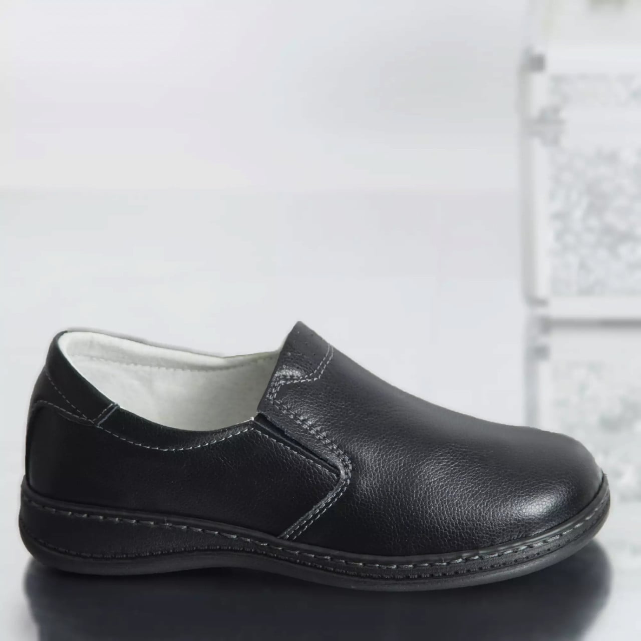 Pantofi casual deborah negru piele naturala - poza 2
