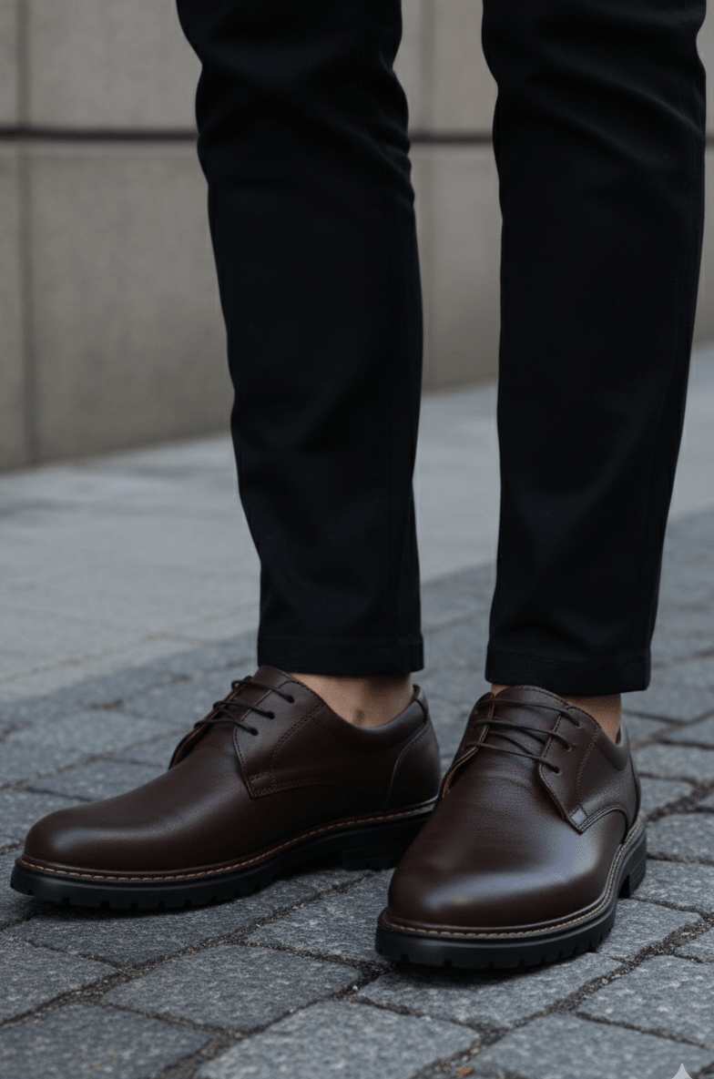 Pantofi Casual din Piele Maro - OLY BROWN