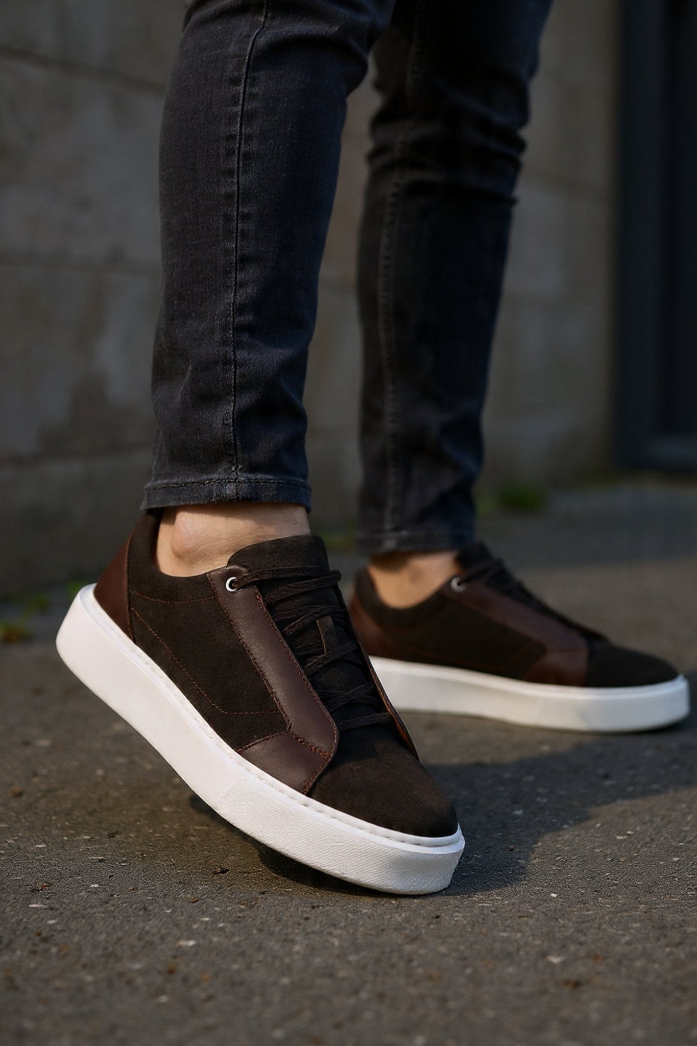 Pantofi Casual din Piele Natrurala Maro - ERV BROWN