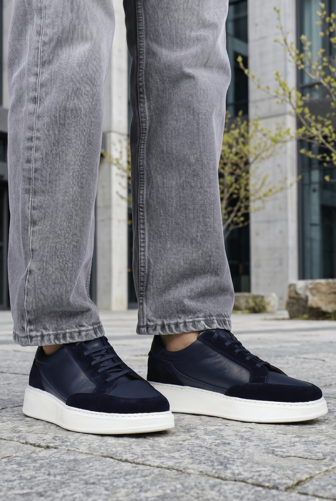 Pantofi Casual din Piele Naturală Albastri - ZYK BLU