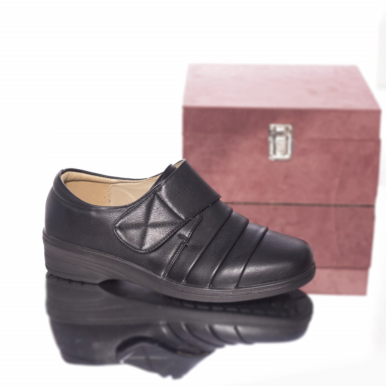 Pantofi casual guzelia piele ecologica negru - poza 4