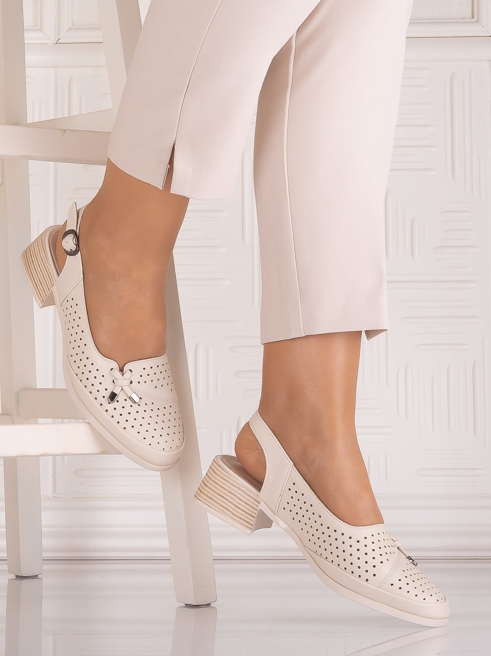 Pantofi casual Negri dama din Piele Ecologica Irinelea - poza 1