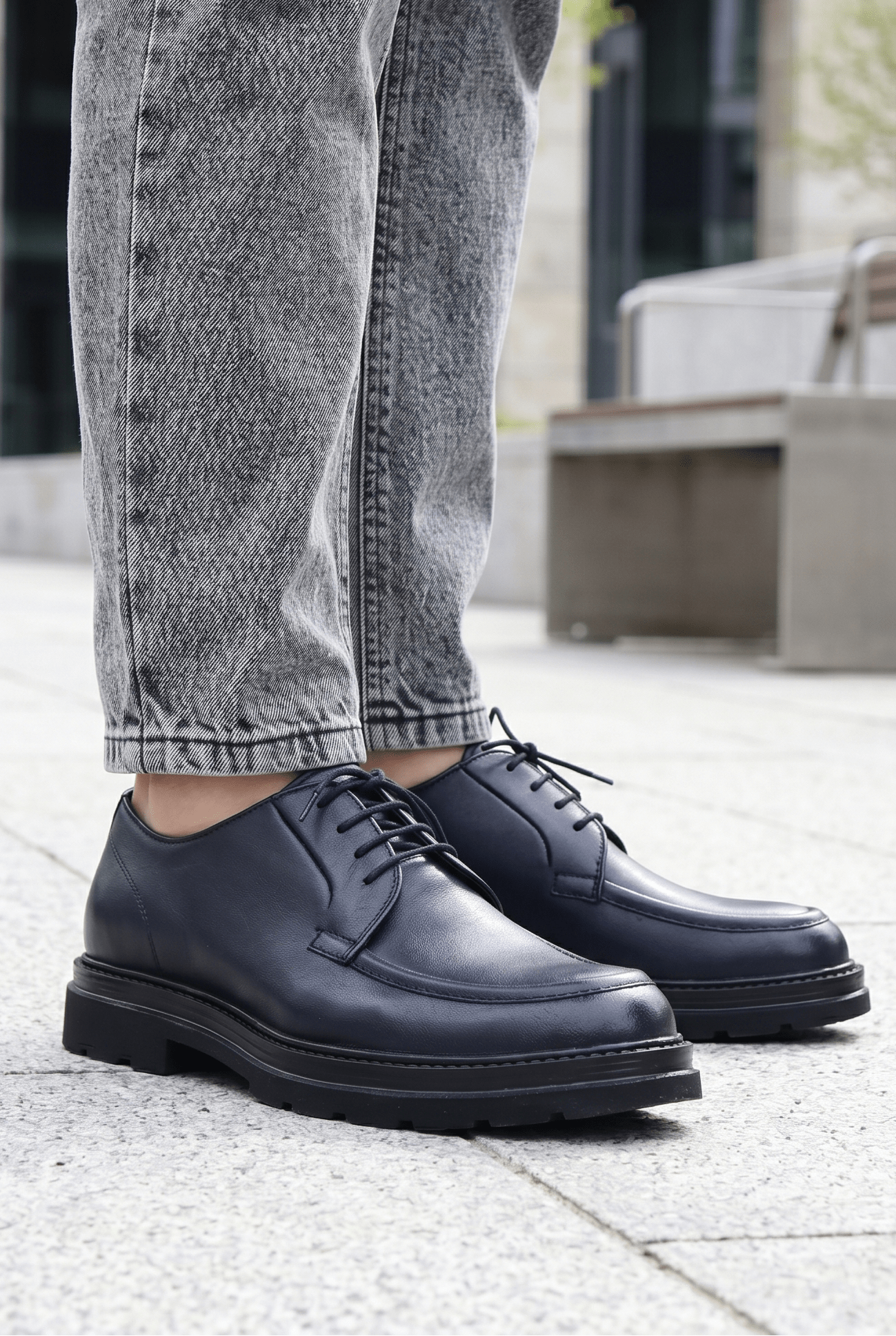 Pantofi Casual Premium din Piele Albastri - SYRO BLU