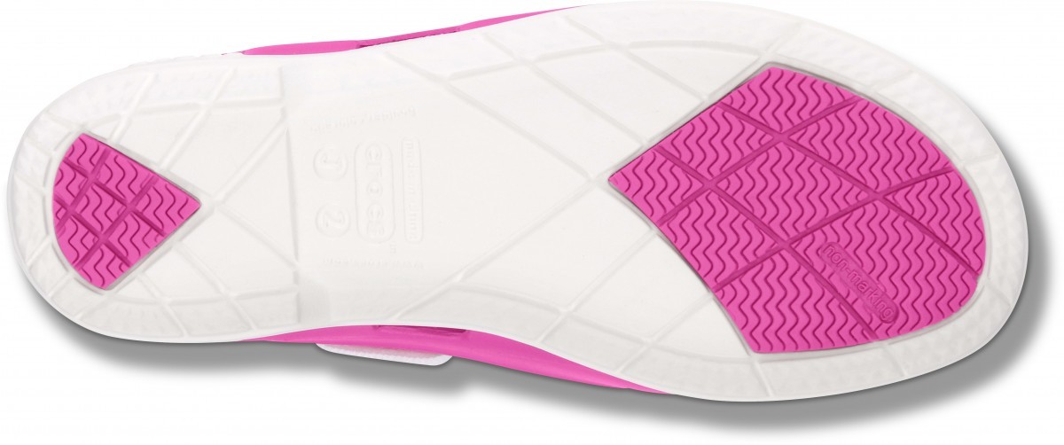 Pantofi Crocs Kids' Beach Line Lace Boat Shoe Roz - Fuchsia - poza 4
