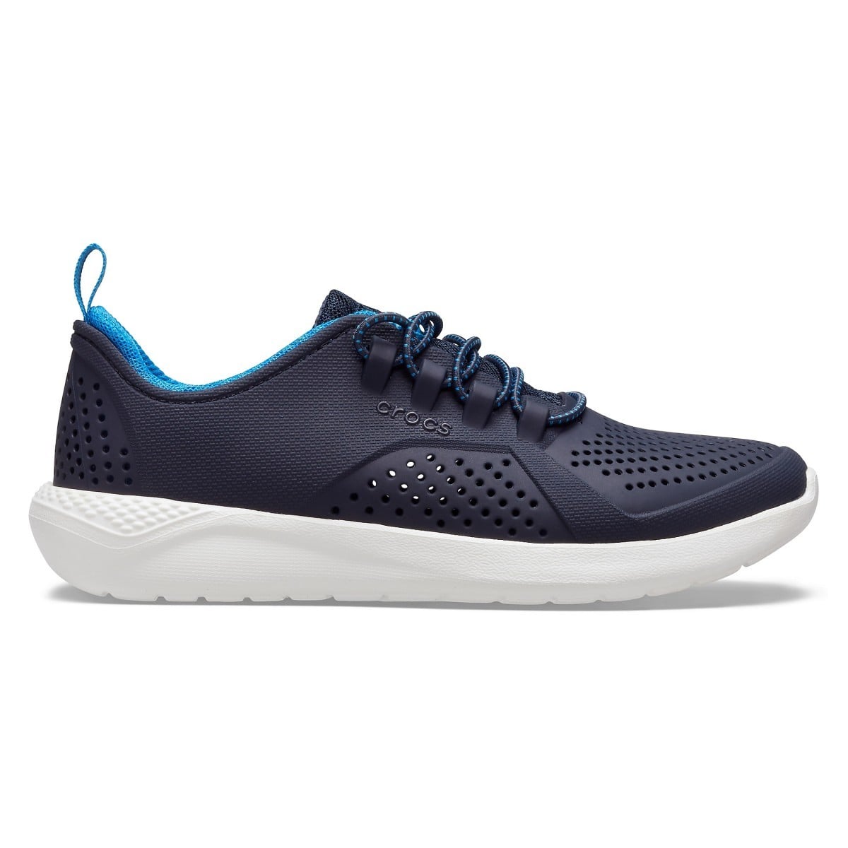 Pantofi Crocs Kids' LiteRide Pacer Albastru - Navy/White - poza 1