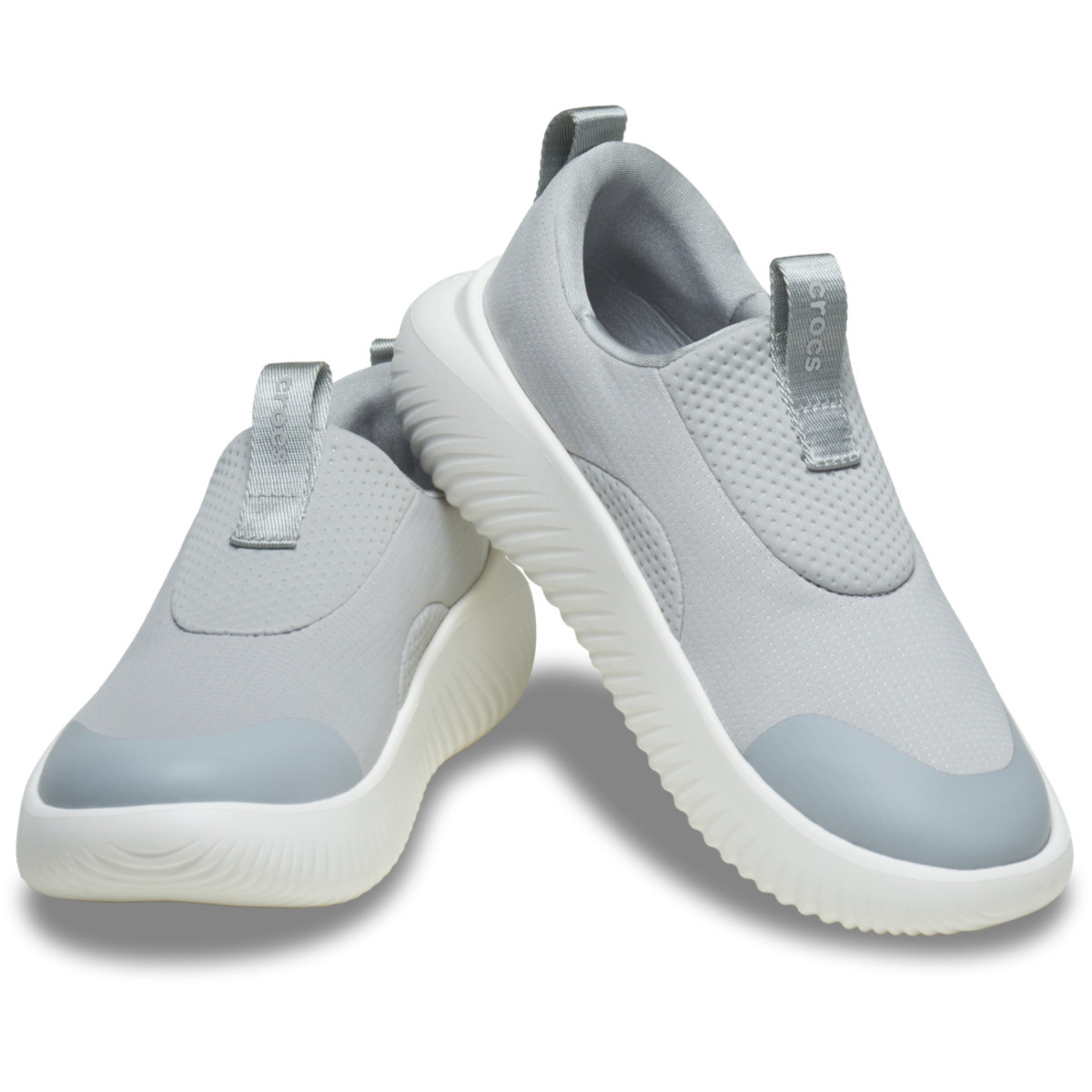 Pantofi Crocs Mellow Ease Gri - Atmosphere/White - poza 4