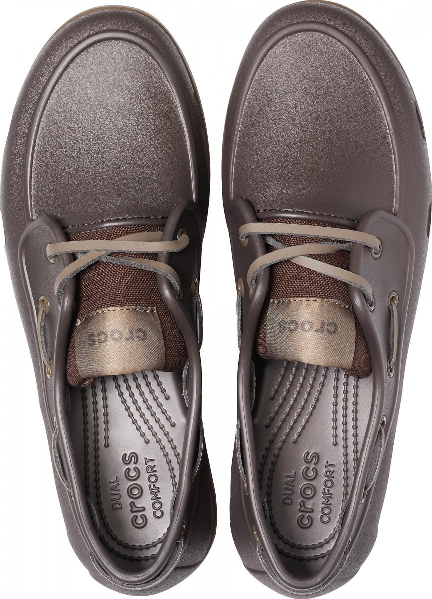Pantofi Crocs Men's Classic Boat Shoe Maro - Espresso/Walnut - poza 3