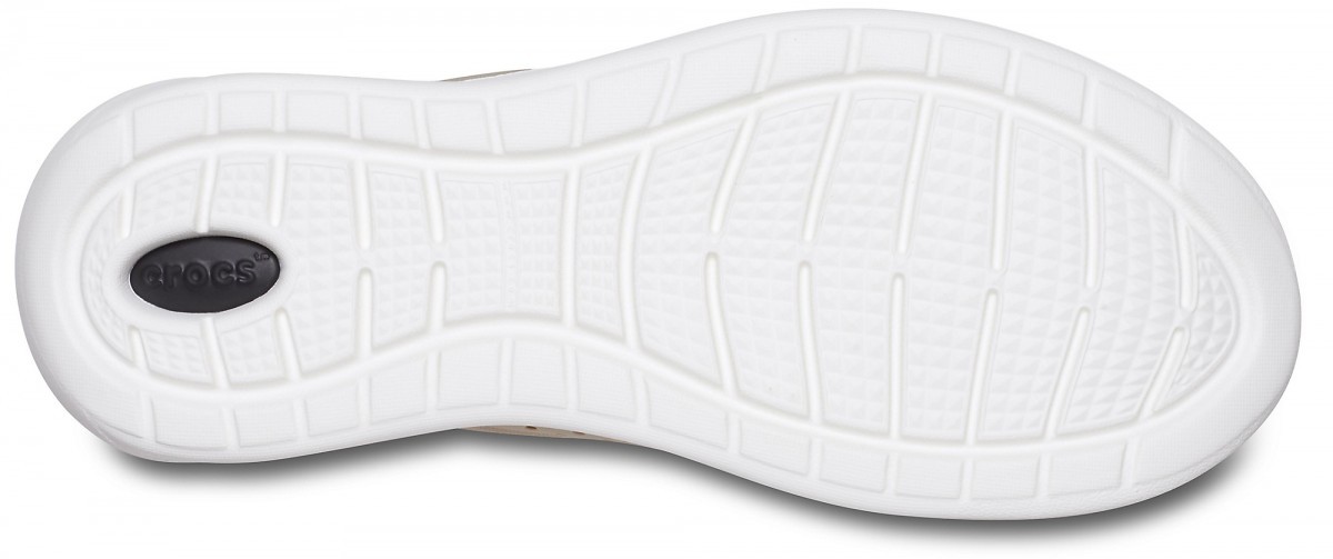Pantofi Crocs Men's LiteRide Pacer Bej - Cobblestone/White - poza 4