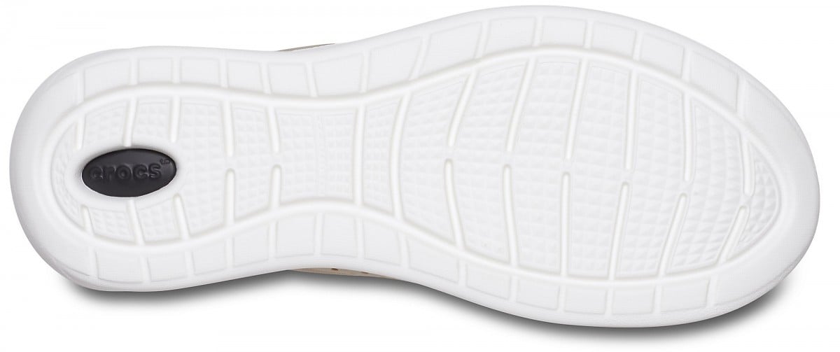Pantofi Crocs Men's LiteRide Pacer Bej - Cobblestone/White - poza 4