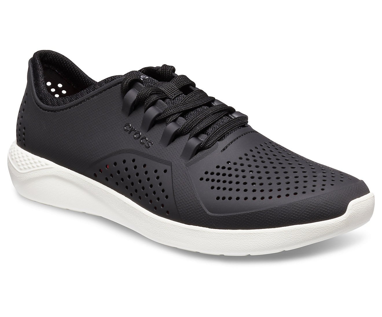 Pantofi Crocs Men's LiteRide Pacer Negru - Black/White - poza 2