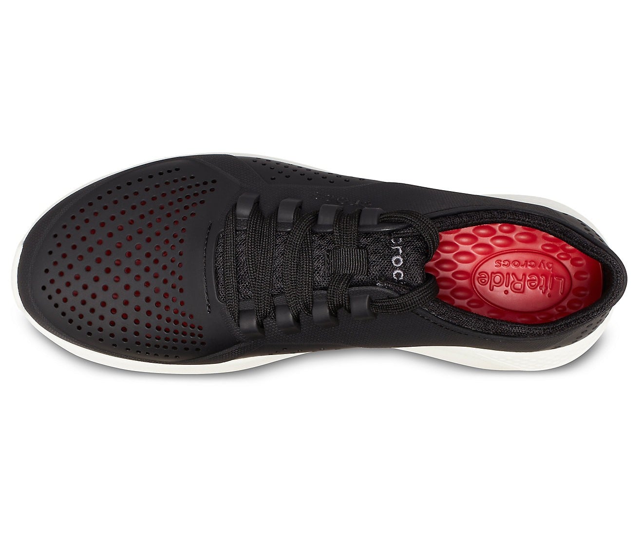 Pantofi Crocs Men's LiteRide Pacer Negru - Black/White - poza 4