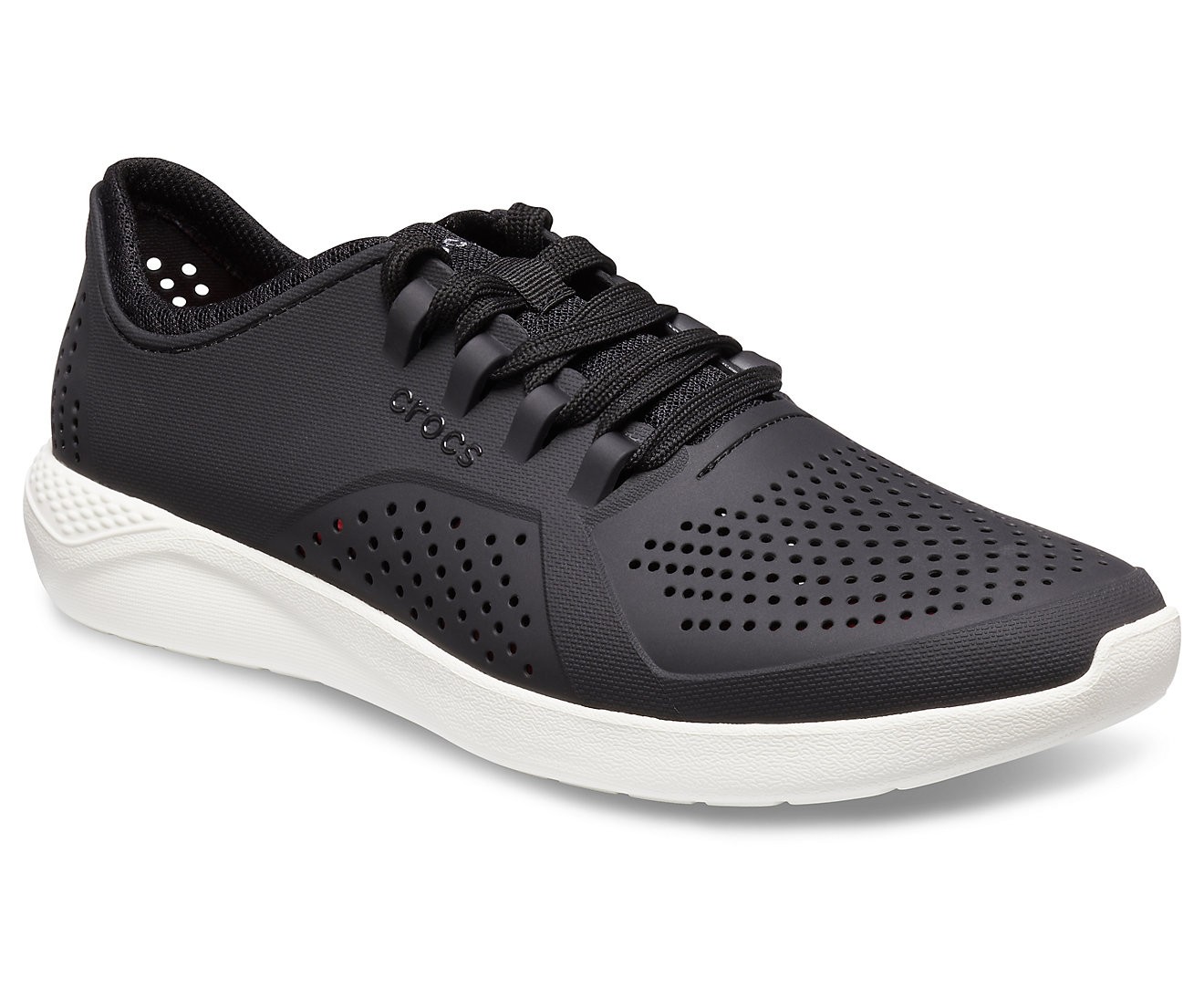 Pantofi Crocs Men's LiteRide Pacer Negru - Black/White - poza 2